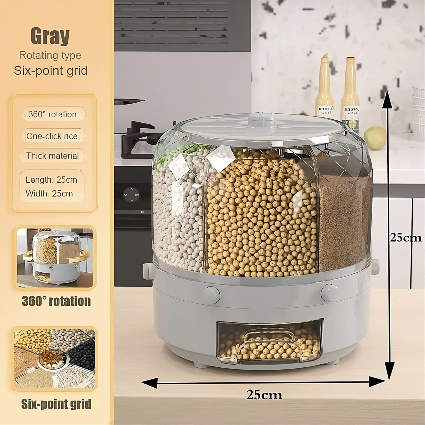 360° Rotating Grain Dispenser