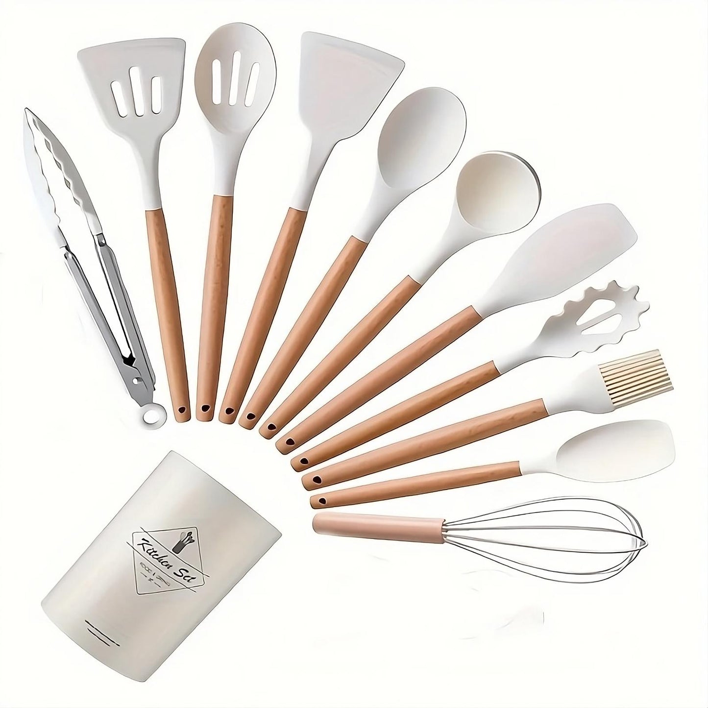 12-Piece Silicone Kitchen Utensil Set