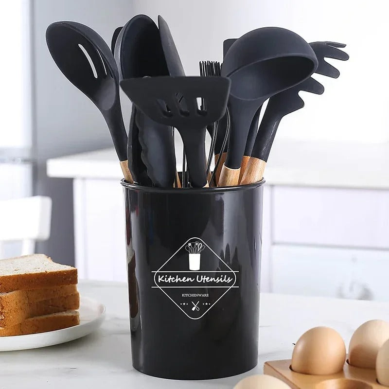 12-Piece Silicone Kitchen Utensil Set